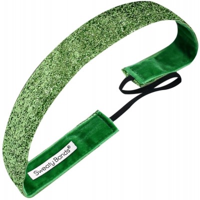Headbands Viva Diva Headband- Lime Green Sparkle- 1-Inch - CY11GJYSH0X $32.88