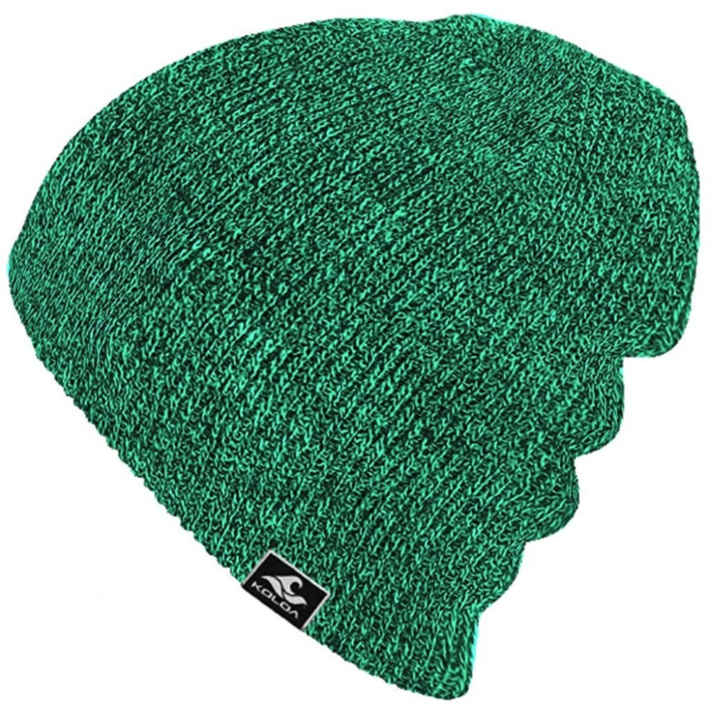 Skullies & Beanies Original Soft & Cozy Beanies - Green/Black Heathered - CO184RZAD6N $15.60