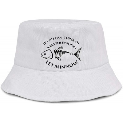 Bucket Hats Colorful Fish Clip Art Unisex Print Bucket Hat Fisherman Bucket Sun Hat - Father's Day Gift - C318TD4R2QE $17.74