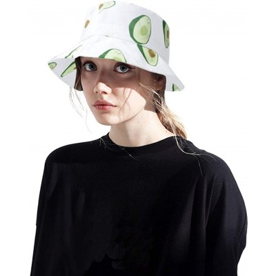 Sun Hats Fashion Fruit Bucket Hat for Women Trendy Strawberry Painted Foldable Summer Cotton Fisherman Sun Caps - C618WSCOH4S...
