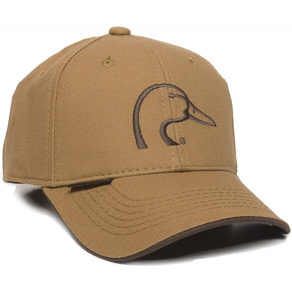 Baseball Caps Ducks Unlimited Canvas Cap- Brown - CX189TG3QK7 $14.51