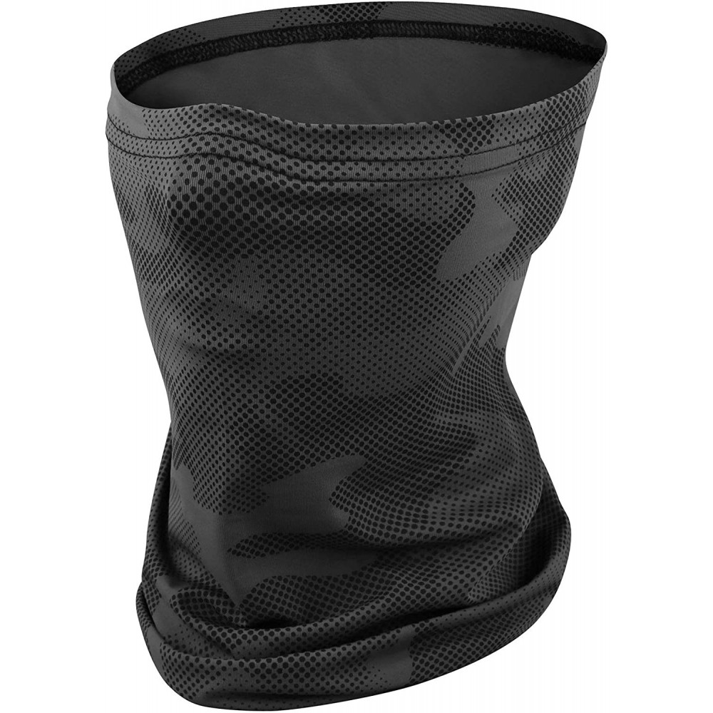 Balaclavas Sun UV Neck Gaiter Face Scarf Balaclava Mouth Bandanas for Men Women for Sports - Dark Grey Camo - C61985DS4GN $10.70