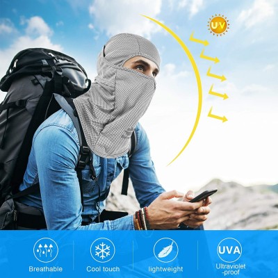 Balaclavas Balaclava UV Protect Windproof Dustproof Breath Cooling Face Mask Running Cycling Motor Mask for Men Women - CD18U...