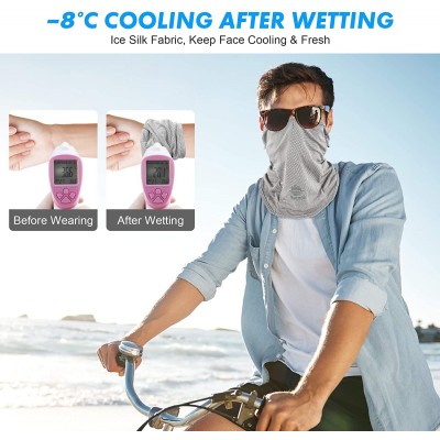 Balaclavas Balaclava UV Protect Windproof Dustproof Breath Cooling Face Mask Running Cycling Motor Mask for Men Women - CD18U...