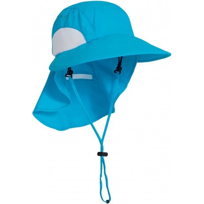 Sun Hats Adult Unisex Sol Wide Brim Sun Hats - UPF 50+ Sun Protection - Aqua - C111ZUGO8XL $26.13