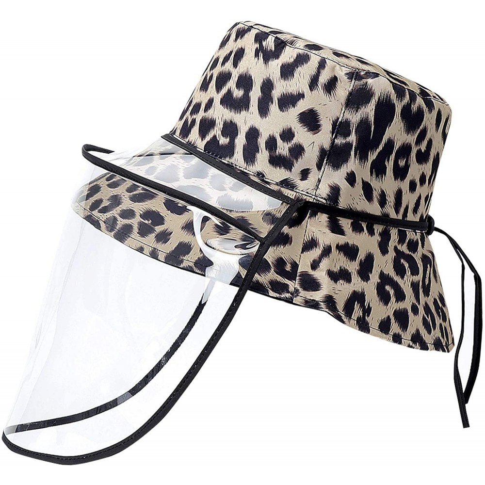 Bucket Hats Reversible Leopard Bucket Hats Women Fashion Floppy Sun Cap Packable Fisherman Hat - P-facecover - CS197Y64O49 $1...