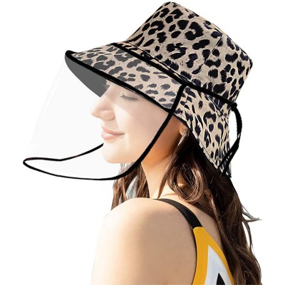 Bucket Hats Reversible Leopard Bucket Hats Women Fashion Floppy Sun Cap Packable Fisherman Hat - P-facecover - CS197Y64O49 $1...