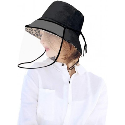 Bucket Hats Reversible Leopard Bucket Hats Women Fashion Floppy Sun Cap Packable Fisherman Hat - P-facecover - CS197Y64O49 $1...