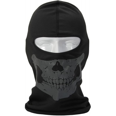 Balaclavas Cycling Protective Balaclava Full Face Motorcycle Skull Mask - Black_grey - CZ11LH5ZSUL $17.34