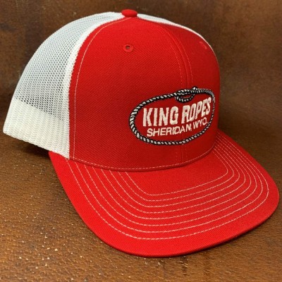 Baseball Caps 6-Panel Mesh Back Adjustable Snapback Trucker Hat - Red/White - C718W6XTGOM $29.60