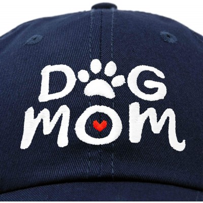 Baseball Caps Dog Mom Baseball Cap Women's Hats Dad Hat - Navy Blue - CQ18K0RL84S $11.72