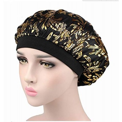 Skullies & Beanies 4PCS Glitter Bonnet for Women Natural Curly Hair-B - Z-Set B - CX198GA2Q80 $16.84