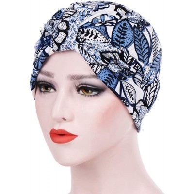 Skullies & Beanies Women Flower Elastic Turban Beanie Wrap Chemo Cap Hat - Green - C9182OUU267 $12.52