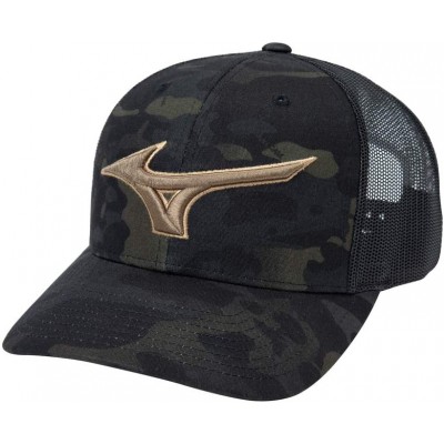 Baseball Caps Diamond Trucker Hat - Black Camo - C918T4E2R7A $18.69