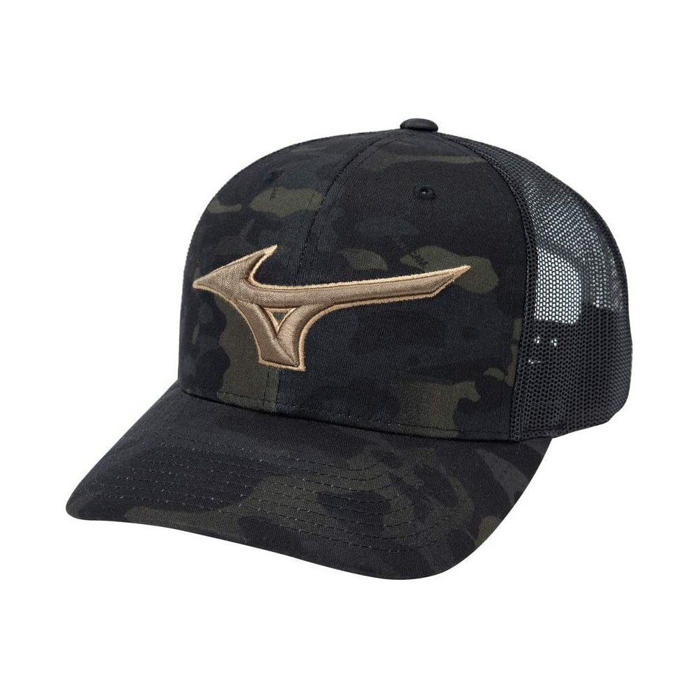 Baseball Caps Diamond Trucker Hat - Black Camo - C918T4E2R7A $18.69