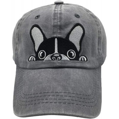 Baseball Caps Men's & Women's Cute Dog Mom & Dog Dad Baseball Cap Vintage Washed Funny Hat - CK196A98ZNO $13.26