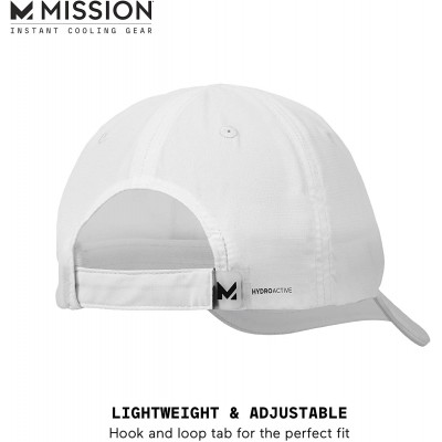 Sun Hats Cooling Performance Hat- Unisex Baseball Cap- UPF 50- Cools When Wet - White - CP11JTM7YPL $20.70