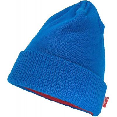 Skullies & Beanies Adult Unisex Cool Cotton Beanie Slouch Skull Cap Long Baggy Winter Hat Warm - Solid - Royal Blue - CE18KOG...