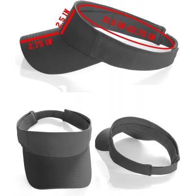 Visors Custom Sport Sun Visor Hat A to Z Initial Team Letters- Black Visor White Black - Letter S - CS18GS25T70 $11.99