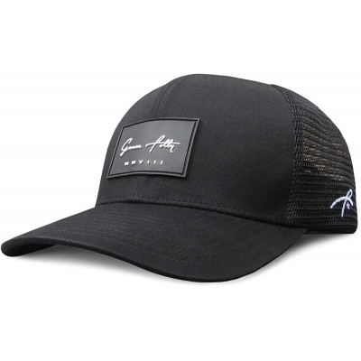 Baseball Caps Trucker Hat for Men or Women- Many Cool Designs - Signature Black - C818TE2EK5D $22.33