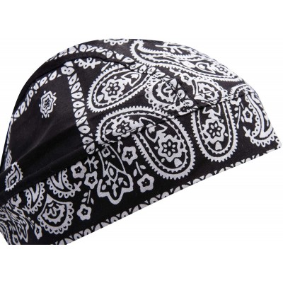 Skullies & Beanies Skull Caps - 100% Cotton in Patterned and Plain Colors- Pack of 3 - Biker 2 - CQ18E2EQDQ3 $11.17