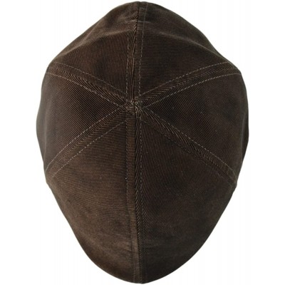 Newsboy Caps Mens Fall- Winter 6pannel Duck Bill Curved Ivy Looks Velvet Hat S/M L/XL - Brown - CO12MXMXYJT $14.52