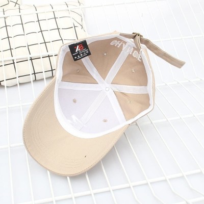 Baseball Caps Number 3 Baseball Cap Embroidered Adjustable Chance The Rapper Hip Hop Hats - Khaki - CD18906ZTI6 $7.86