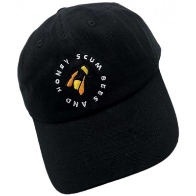 Baseball Caps Golf Wang Baseball Cap Bee Dad hat Embroidery Baseball Cap Cotton Dad Hat Unisex - Black-bee - C418TKGIW9H $15.98