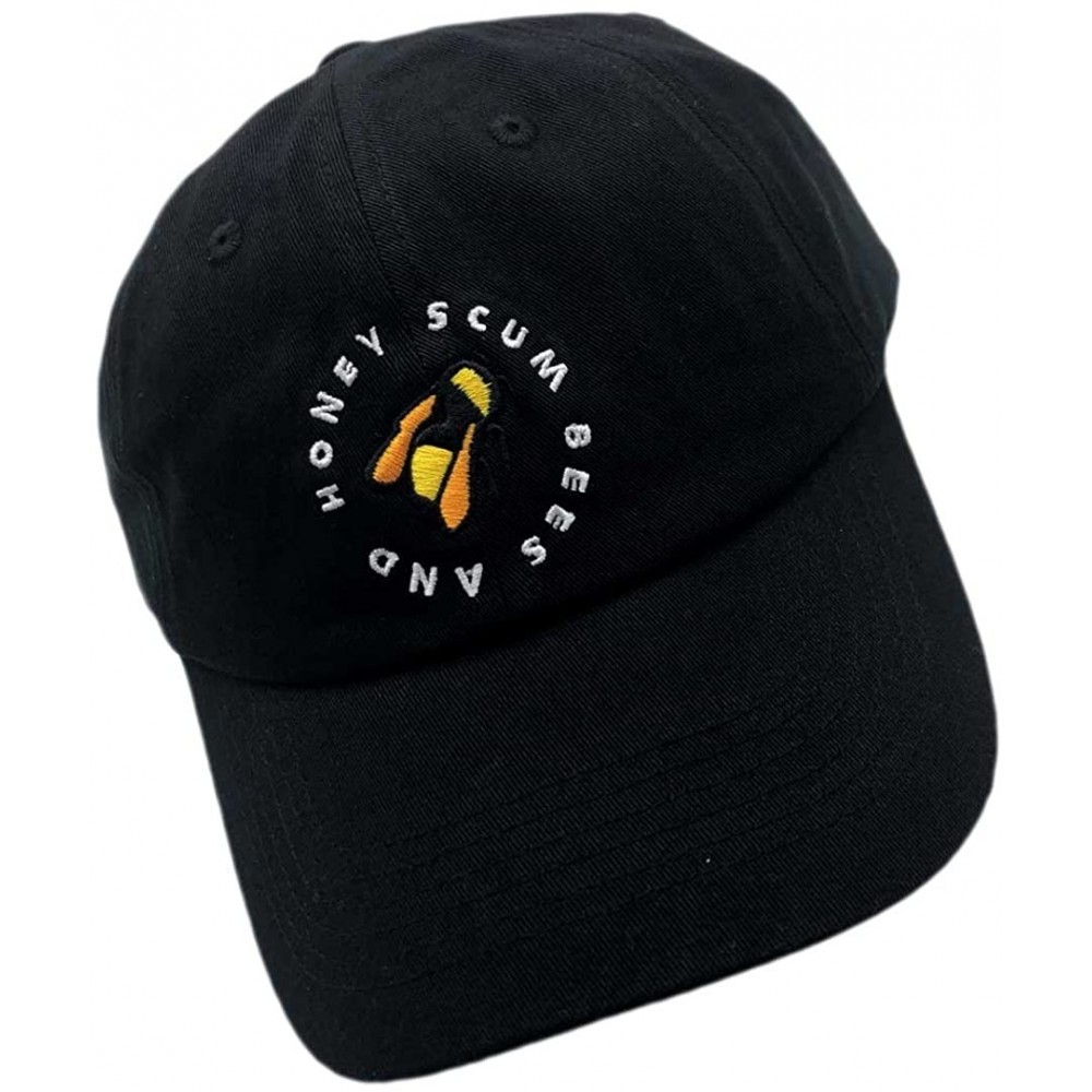 Baseball Caps Golf Wang Baseball Cap Bee Dad hat Embroidery Baseball Cap Cotton Dad Hat Unisex - Black-bee - C418TKGIW9H $15.98