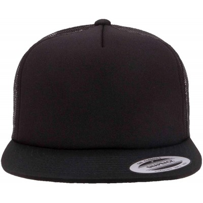 Baseball Caps Foam Trucker Snapback - Black - CX11VNHBWL7 $10.57