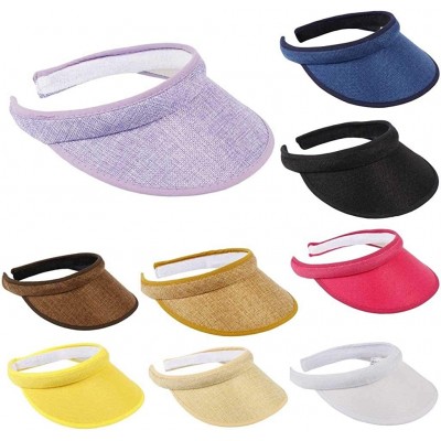 Sun Hats Thicker Sweatband Adjustable Cycling - Beige - CF18TSEAD8Z $7.58