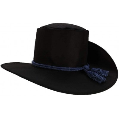 Cowboy Hats Brand Old School Formal Party Chivalric Model 1858 Dress Hat - Blue Cord Band - C318LEKANK7 $89.04