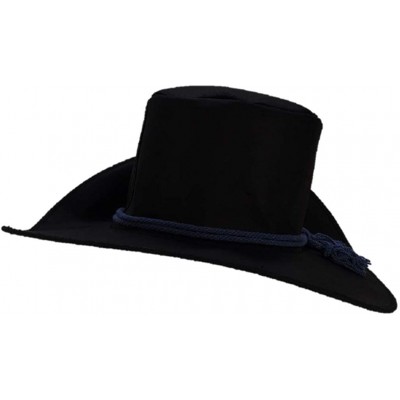 Cowboy Hats Brand Old School Formal Party Chivalric Model 1858 Dress Hat - Blue Cord Band - C318LEKANK7 $39.09