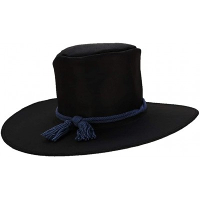 Cowboy Hats Brand Old School Formal Party Chivalric Model 1858 Dress Hat - Blue Cord Band - C318LEKANK7 $39.09