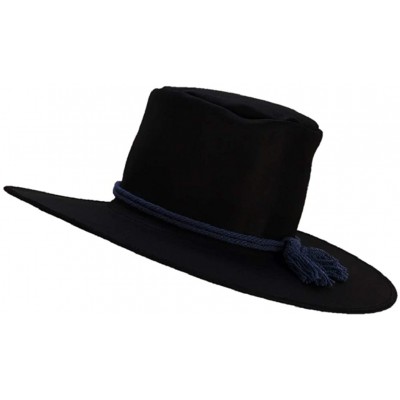 Cowboy Hats Brand Old School Formal Party Chivalric Model 1858 Dress Hat - Blue Cord Band - C318LEKANK7 $39.09