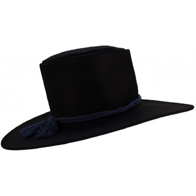 Cowboy Hats Brand Old School Formal Party Chivalric Model 1858 Dress Hat - Blue Cord Band - C318LEKANK7 $39.09