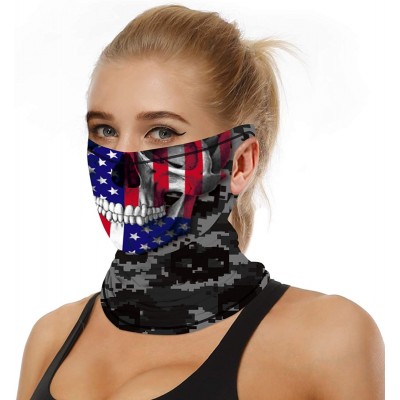 Balaclavas Face Bandana Mask Cover Scarf for Men Women Reusable Summer Dust UV Tube Neck Gaiter Ear Loops Balaclava Outdoors ...