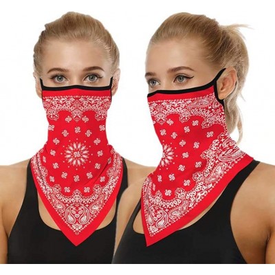 Balaclavas Face Scarf Bandana Ear Loops Face Rave Balaclava Men Women Neck Gaiters for Dust Wind Motorcycle Mask - Pattern 5 ...