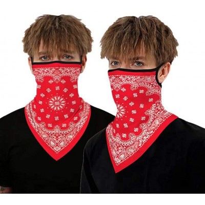 Balaclavas Face Scarf Bandana Ear Loops Face Rave Balaclava Men Women Neck Gaiters for Dust Wind Motorcycle Mask - Pattern 5 ...