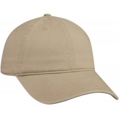Baseball Caps Cotton Twill Low Profile Caps - Khaki - CD11UZ3Y7VH $10.94