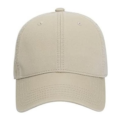 Baseball Caps Cotton Twill Low Profile Caps - Khaki - CD11UZ3Y7VH $10.94