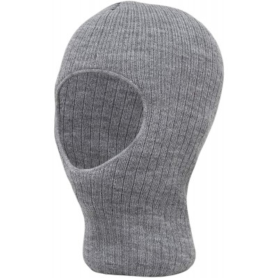 Skullies & Beanies One Hole Thinsulate Flex 100 Gram Facemask - Made in USA - Light Grey - CM180ZACXAX $14.75