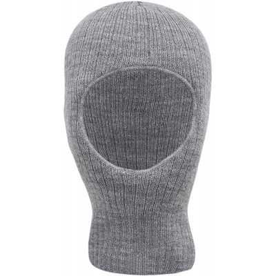 Skullies & Beanies One Hole Thinsulate Flex 100 Gram Facemask - Made in USA - Light Grey - CM180ZACXAX $14.75