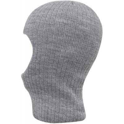 Skullies & Beanies One Hole Thinsulate Flex 100 Gram Facemask - Made in USA - Light Grey - CM180ZACXAX $14.75