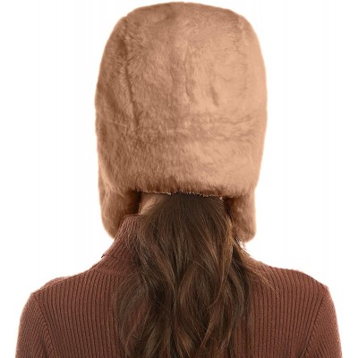 Bomber Hats Earflap Ushanka Russian Windproof Peruvian - Camel - CF18A5CCQRE $13.89