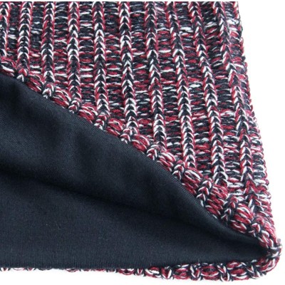 Skullies & Beanies Unisex Adult Winter Warm Slouch Beanie Long Baggy Skull Cap Stretchy Knit Hat Oversized - Claret - CI128YY...