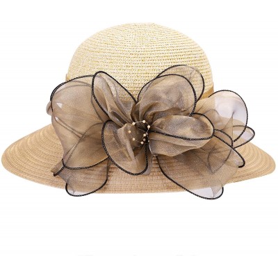 Sun Hats Women Straw Sun Hat UPF 50+ Bucket Sunhat UV Protection Packable Summer Sun Hat - Maroon - C818E8TKIX7 $15.34