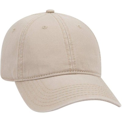Sun Hats 6 Panel Low Profile Garment Washed Superior Cotton Twill - Khaki - C812IVB0OVL $19.48