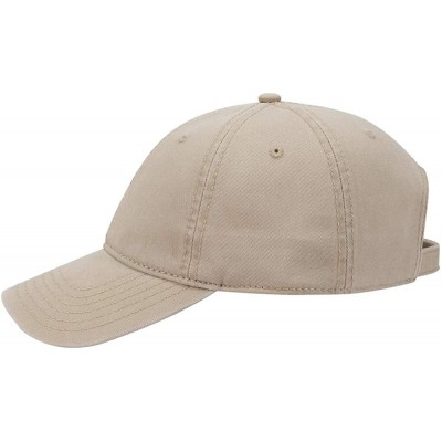 Sun Hats 6 Panel Low Profile Garment Washed Superior Cotton Twill - Khaki - C812IVB0OVL $11.21