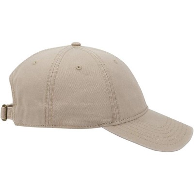 Sun Hats 6 Panel Low Profile Garment Washed Superior Cotton Twill - Khaki - C812IVB0OVL $11.21